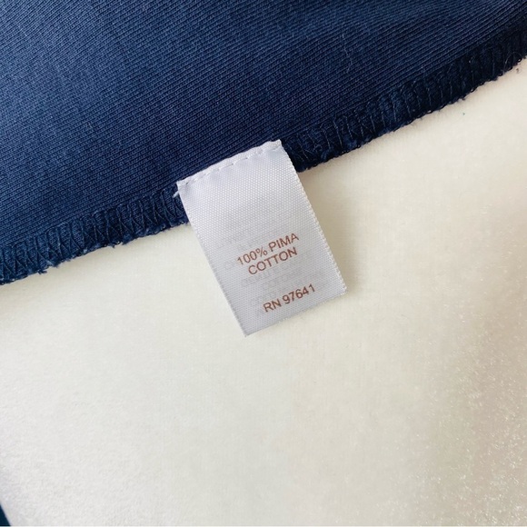 Ink Blue Pima Cotton Tank Top - Picture 8 of 9